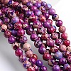 Dyed & Heated Natural Imperial Jasper Round Bead Strands X-G-M274-03-6mm-1