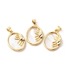 Rack Plating Brass Pendants KK-F852-31G-3
