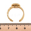 304 Stainless Steel Open Cuff Ring Components STAS-F366-09B-G-2