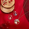 20Pcs 10 Style Alloy Enamel Pendants ENAM-SZ0002-46-3