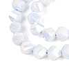 Anti-Tarnish Electroplate Glass Beads Strands GLAA-T025-8mm-14C-3
