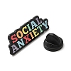Word Social Anxiety Enamel Pin JEWB-H010-04EB-07-3