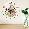 MDF Printed Wall Clock HJEW-WH0058-003-5
