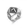 Punk Style 316L Stainless Steel Finger Rings for Men FS-WG96F45-01-3