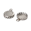 304 Stainless Steel Pendant Cabochon Settings STAS-NH0003-03P-03-2