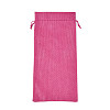 Rectangle Polyester Imitation Burlap Packing Pouches ABAG-N009-01A-06-1