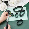 8 Sizes Oval-shaped High Carbon Steel Hole Puncher Set DIY-WH0259-71-5