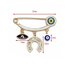 Evil Eye Alloy Rhinestone Charms Brooch PW-WG41819-16-1