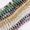 Electroplate Glass Beads Strands LAMP-K029-10-1