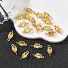 SHEGRACE Brass Pave Cubic Zirconia Oval Connector Charms XGRQ2O646-437C-G-4