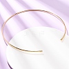 2MM 201 Stainless Steel Wire Cuff Choker Necklace NJEW-Z098-03G-3