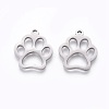 Tarnish Resistant 201 Stainless Steel Pet Pendants STAS-F231-044P-1