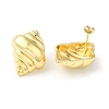 Rack Plating Brass Stud Earrings X-EJEW-Q786-01G-2