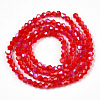 Opaque Solid Color Electroplate Glass Beads Strands LS-EGLA-A039-P2mm-L02-3