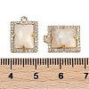 Natural Moonstone Faceted Rectangle Pendants G-I375-05G-02-3