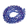 Electroplate Transparent Glass Beads Strands LS-GL-N002-01A-A14-2