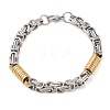 PVD Vacuum Plating 304 Stainless Steel Link Chain Bracelet BJEW-Z023-01A-1-1