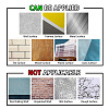 Translucent PVC Self Adhesive Wall Stickers STIC-WH0015-365-6