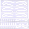 60Pcs 3 Styles Plastic Eyebrow Tattoo Practice Skin AJEW-CP0009-58B-1