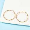 201 Stainless Steel Hoop Earrings EJEW-F188-24G-B-4