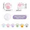 84Pcs 6 Colors Opaque Acrylic Beads OACR-GA0001-08-2