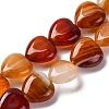 Natural Red Agate Beads Strands G-I372-A03-01-2