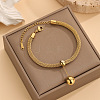 Fashionable 304 Stainless Steel Charm Bracelets FS-WG82355-02-1
