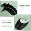 Olycraft 20Pcs 2 Colors Plastic Hat Brim Board for Peaked Cap AJEW-OC0004-92B-4