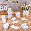240Pcs Floral Print Paper Care Instructions Cards AJEW-FG0005-62F-4