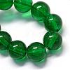 Baking Paint Transparent Glass Round Bead Strands DGLA-Q022-8mm-25-2