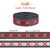 Ethnic Style Polyester Ribbons OCOR-WH0074-32-2