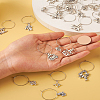 48Pcs 24 Style 12 Constellations Alloy Wine Glass Charms with Rhinestone AJEW-TAC00002-26