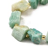 Raw Rough Natural Amazonite Beads Strands G-Z087-A04-4
