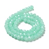 Baking Paint Imitation Jade Glass Bead Strands LS-DGLA-A034-J6MM-A22-4