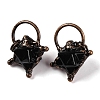 Natural Obsidian Merkaba Star Pendants G-C144-02R-05-1