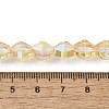 Electroplate Glass Beads Strands EGLA-L045-H-HP01-4