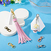 20Pcs 4 Colors Alloy Swivel Lobster Claw Clasps IFIN-TA0001-73-5