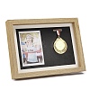 Wooden Presentation Boxes for Metal Storage and Photo Display AJEW-WH0258-142-2