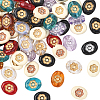 200Pcs 10 Colors Opaque & Transparent Acrylic Metal Enlaced Beads OACR-SC0002-69-7