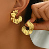 Elegant Stainless Steel Stud Earrings VF4299-5-4