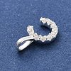 925 Sterling Silver with Cubic Zirconia Charms STER-Q004-01C-S-2