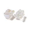 UV Plating Rainbow Iridescent Acrylic Beads LS-PACR-M002-01F-5