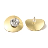 Rack Plating Brass Micro Pave Clear Cubic Zirconia Stud Earrings EJEW-B062-03GP-01-2