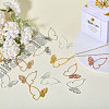 120Pcs 6 Colors Tibetan Style Alloy Pendants FIND-CA0009-24-6