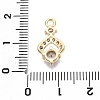 Brass Micro Pave Cubic Zirconia Pendants KK-T070-48G-3