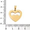 304 Stainless Steel Pendant LS-STAS-M062-01G-F-3