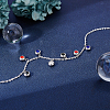 32Pcs 8 Color 304 Stainless Steel Rhinestone Charms STAS-UN0023-86-3