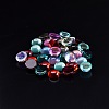 160Pcs 8 Colors Transparent Glass Cabochons GLAA-SZ0001-44-4