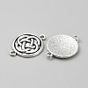 Tibetan Style Alloy Knot Connector Charms FIND-WH0432-92E-2