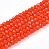 Opaque Solid Color Imitation Jade Glass Beads Strands EGLA-A044-P2mm-D03-1
